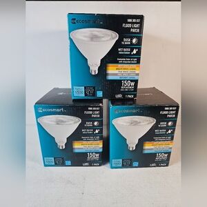 3 Pack 150-Watt Replacement Flood Light PAR38 Dusk to Dawn Spot Light Bulb